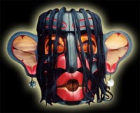 Native Indian Art - Ceremonial Transformation Masks - Dzunukwa Mask