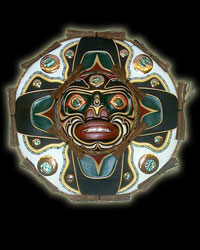Native Indian Art - Moon Mask 