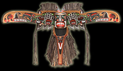 Native Indian Art - Ceremonial Transformation Masks - Thunderbird